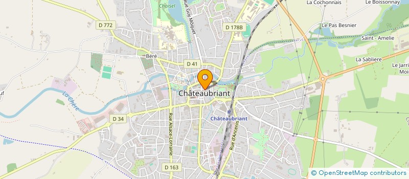 localisation de l'entreprise SCI LE ROLLARD  CHATEAUBRIANT