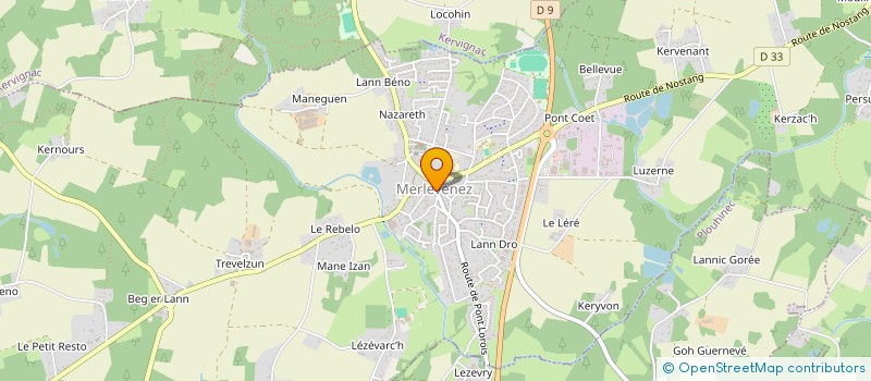 localisation de l'entreprise SCI LE ROMANCER  MERLEVENEZ