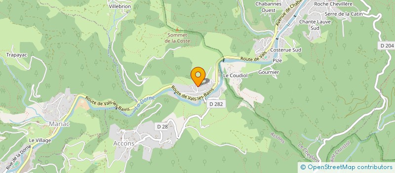 localisation de l'entreprise SCI LE ROMARIN  ACCONS