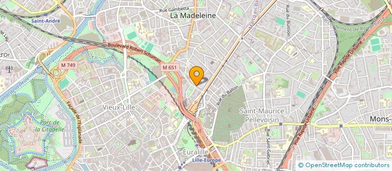 localisation de l'entreprise SCI LE ROMARIN à LA MADELEINE