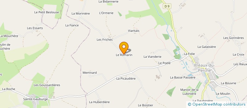 localisation de l'entreprise SCI LE ROMARIN à PERCHE-EN-NOCE