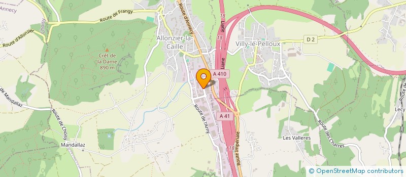 localisation de l'entreprise SCI LE ROND POINT  ALLONZIER-LA-CAILLE