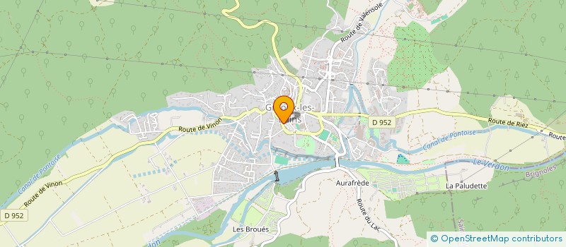 localisation de l'entreprise SCI LE ROND POINT à GREOUX-LES-BAINS