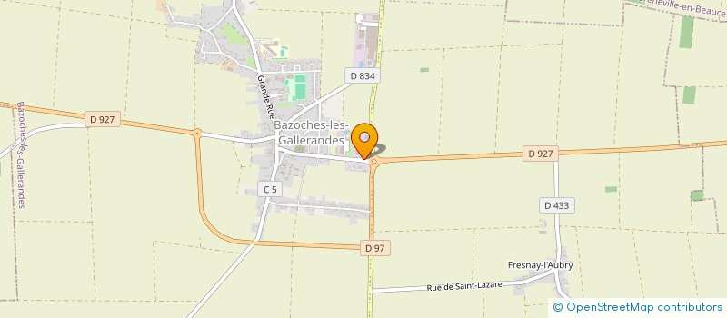 localisation de l'entreprise SCI LE ROND POINT à BAZOCHES-LES-GALLERANDES