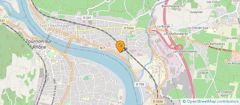 localisation de l'entreprise SCI LE ROOSEVELT  TAIN-L'HERMITAGE