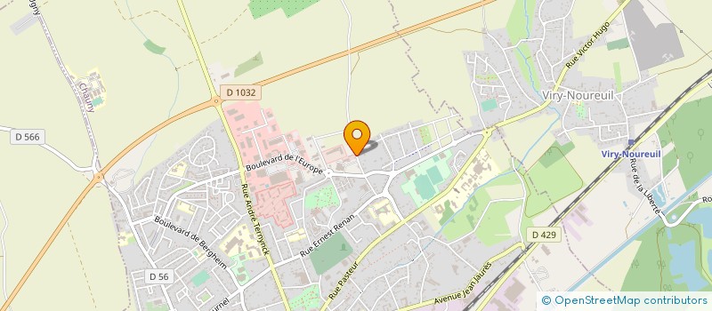 localisation de l'entreprise SCI LE ROQUIS  CHAUNY