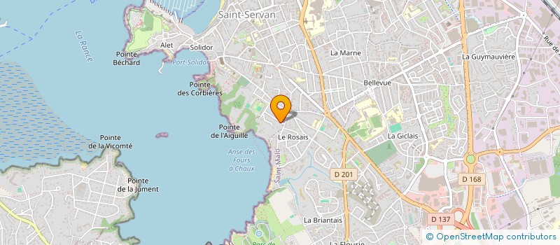 localisation de l'entreprise SCI LE ROSAIS  SAINT-MALO