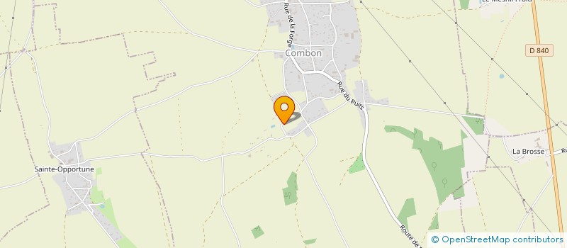 localisation de l'entreprise SCI LE ROSEAU  COMBON