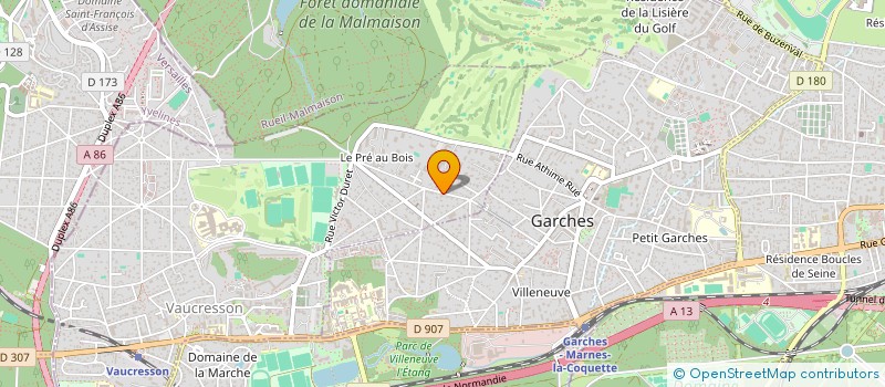 localisation de l'entreprise SCI LE ROSELIER à VAUCRESSON