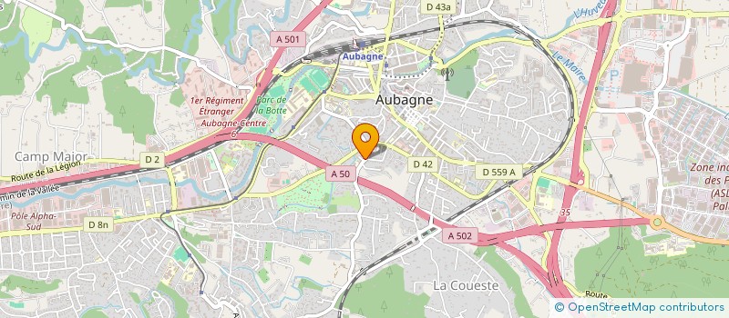 localisation de l'entreprise SCI LE ROSIER à AUBAGNE