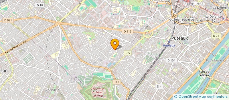 localisation de l'entreprise SCI LE ROSIER  NANTERRE