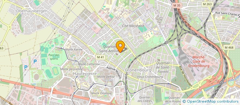 localisation de l'entreprise SCI LE ROSIER à STRASBOURG