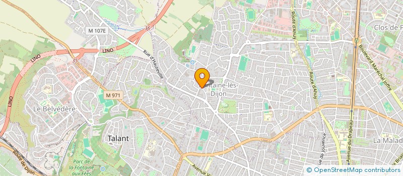 localisation de l'entreprise SCI LE ROSOIR  FONTAINE-LES-DIJON