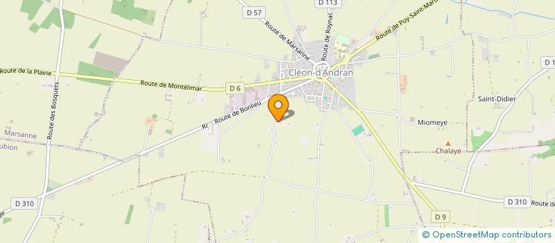 localisation de l'entreprise SCI LE ROSSET  CLEON D ANDRAN