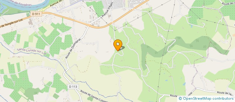 localisation de l'entreprise SCI LE ROSSIGNOL  SAINTE LIVRADE SUR LOT