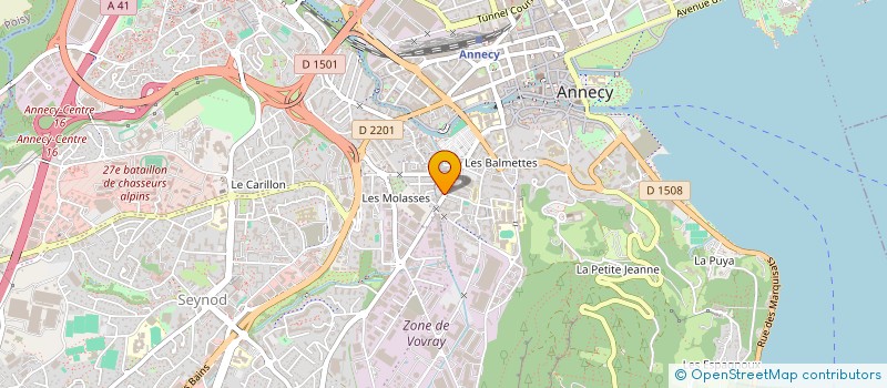 localisation de l'entreprise SCI LE ROSSIGNOL à ANNECY