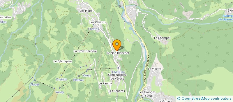 localisation de l'entreprise SCI LE ROSSIGNOL  SAINT-GERVAIS-LES-BAINS