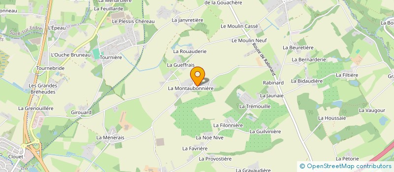 localisation de l'entreprise SCI  LE ROSSIGNOL-TOUBLANT  CARQUEFOU