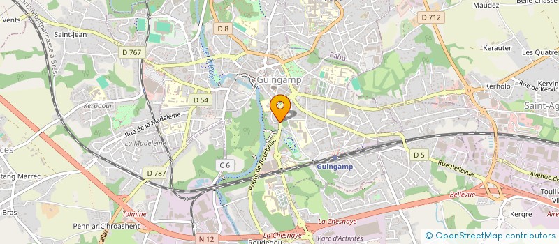 localisation de l'entreprise SCI LE ROSTANG  GUINGAMP