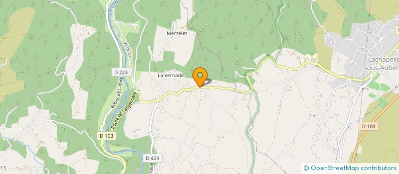 localisation de l'entreprise SCI LE ROUCHAS  ROCHER