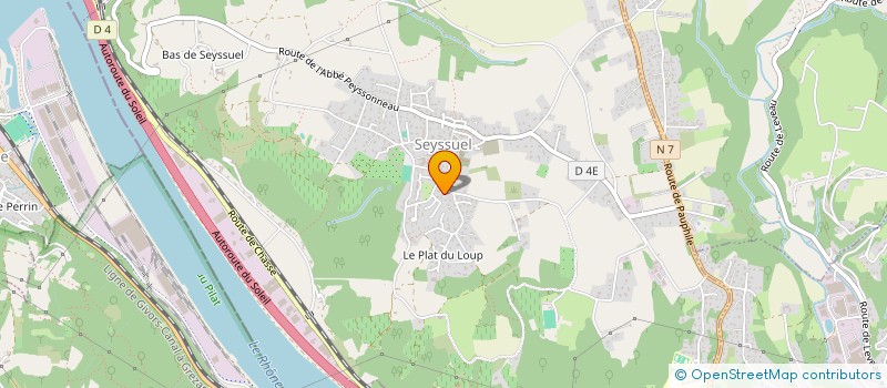 localisation de l'entreprise SCI LE ROUET  SEYSSUEL