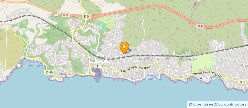 localisation de l'entreprise SCI LE ROUET  SAUSSET-LES-PINS