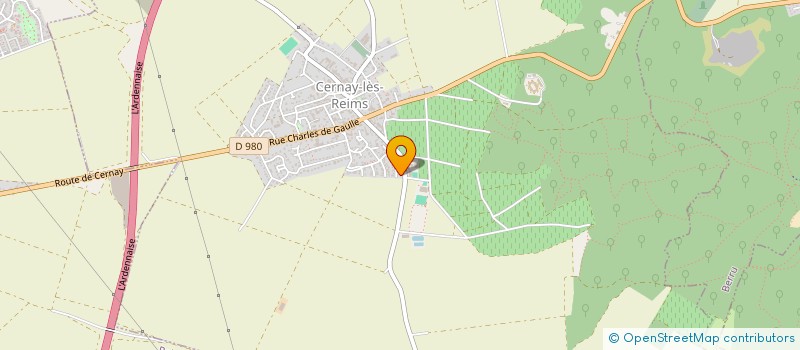 localisation de l'entreprise SCI LE ROURET  CERNAY-LES-REIMS