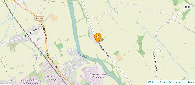 localisation de l'entreprise SCI LE ROUSSEL  AUTERIVE