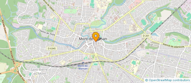 localisation de l'entreprise SCI LE ROUSSILLON à MONT-DE-MARSAN