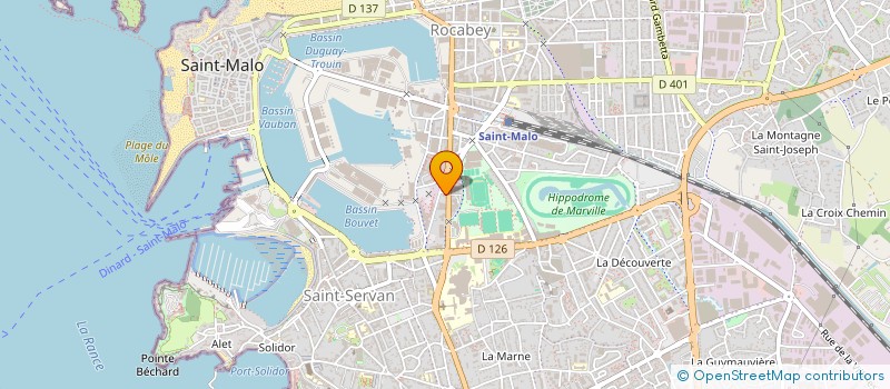 localisation de l'entreprise SCI LE ROUTHOUAN  SAINT-MALO