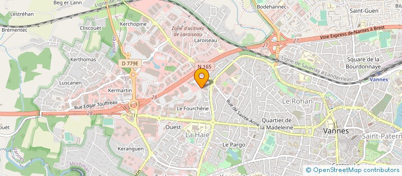 localisation de l'entreprise SCI LE ROUX à VANNES