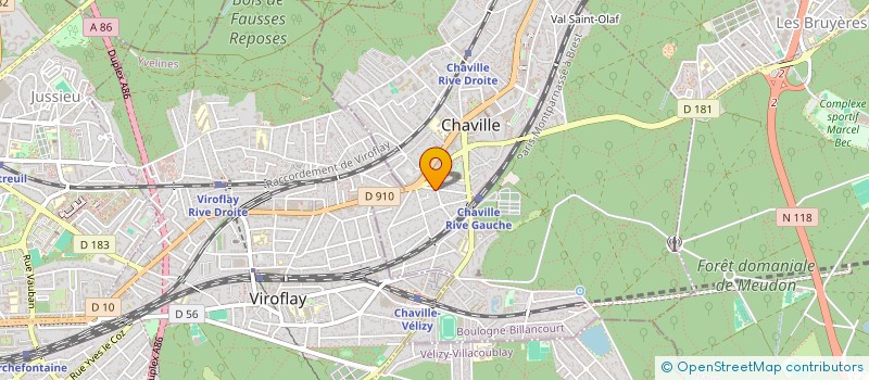localisation de l'entreprise SCI LE ROUX 64 à CHAVILLE