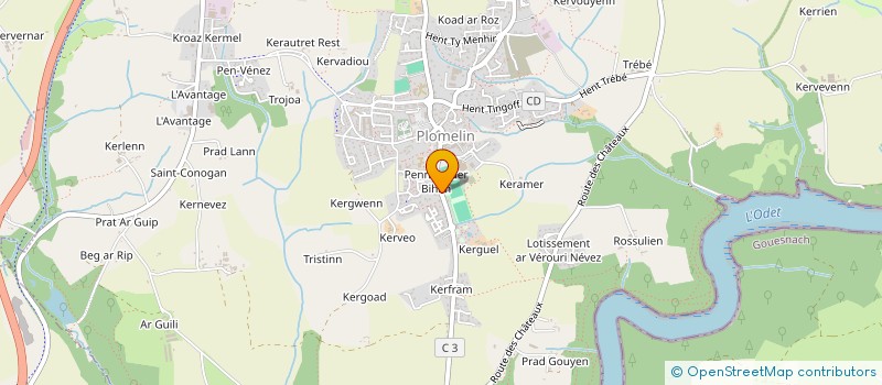 localisation de l'entreprise SCI LE ROUX - FERTIN  PLOMELIN