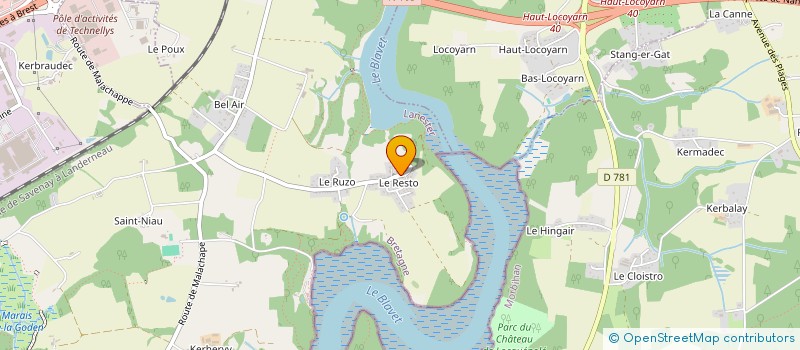 localisation de l'entreprise SCI LE ROUX LE BORGNE  LANESTER