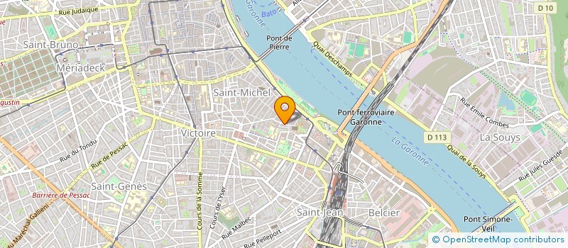 localisation de l'entreprise SCI LE ROUX LES QUATRE PAVILLONS  BORDEAUX