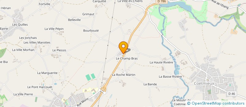 localisation de l'entreprise SCI LE ROUX-RIVOLET  HILLION