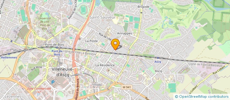 localisation de l'entreprise SCI LE ROV à VILLENEUVE-D'ASCQ