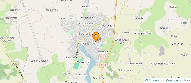 localisation de l'entreprise SCI LE ROY N&A  BOURG BLANC