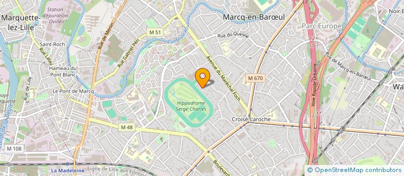 localisation de l'entreprise SCI LE ROYEUX à MARCQ-EN-BARŒUL