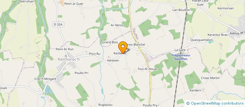 localisation de l'entreprise SCI LE RU  KERMOROCH