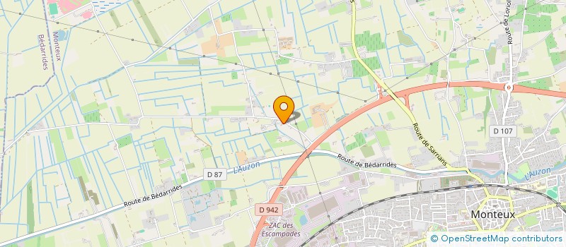 localisation de l'entreprise SCI LE RUBAN  MONTEUX