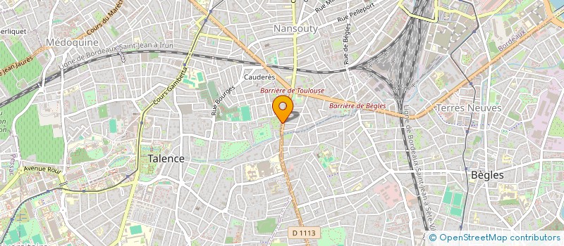 localisation de l'entreprise SCI LE RUBIS  TALENCE