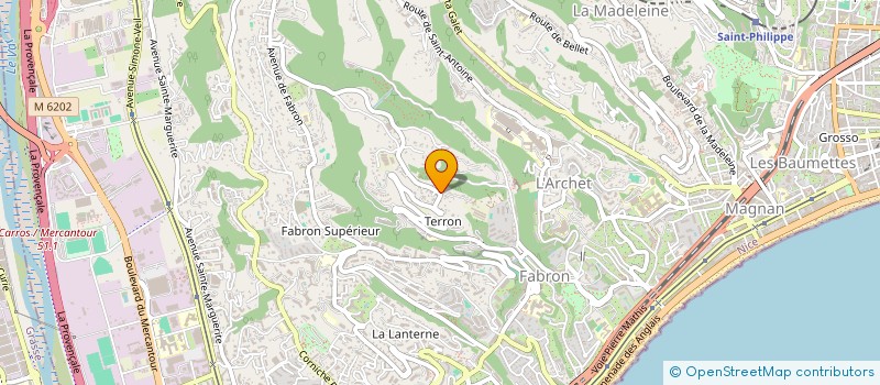 localisation de l'entreprise SCI LE RUBIS à NICE