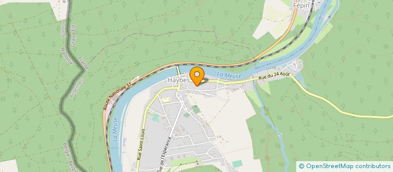 localisation de l'entreprise SCI LE RUCHER  FUMAY