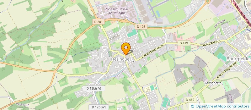 localisation de l'entreprise SCI LE RUCHER  HESINGUE