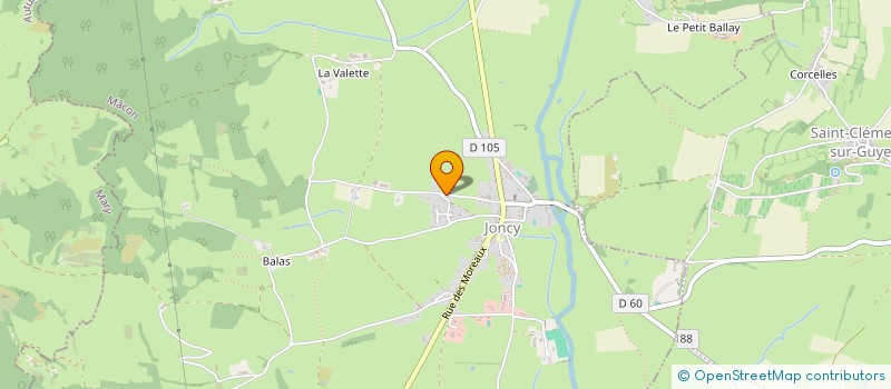 localisation de l'entreprise SCI LE RUCHER DE MONTBADOIS  JONCY