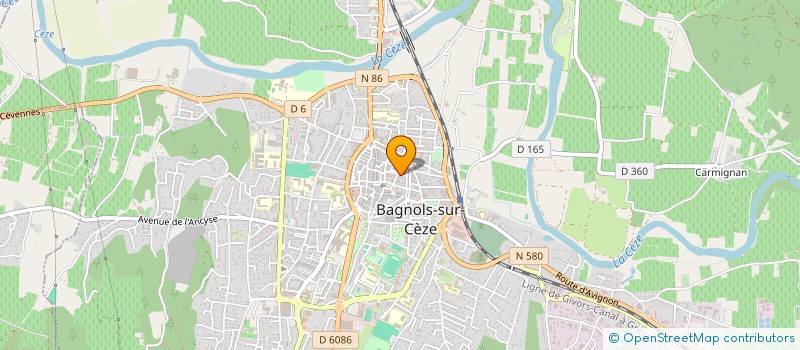 localisation de l'entreprise SCI LE RUISSEAU  BAGNOLS-SUR-CEZE