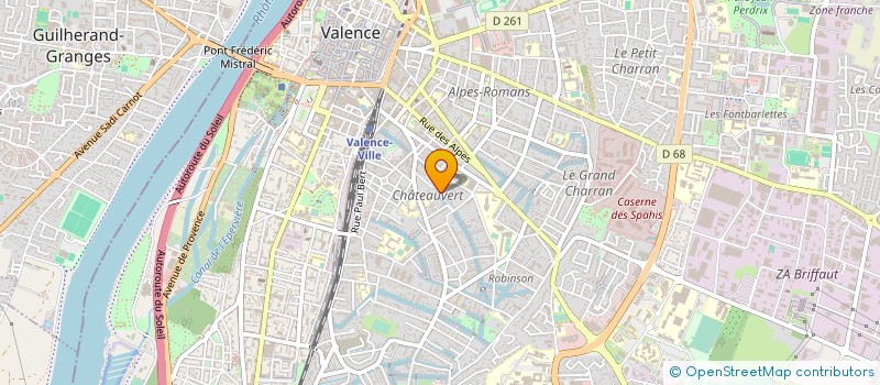 localisation de l'entreprise SCI LE RUISSEAU à VALENCE
