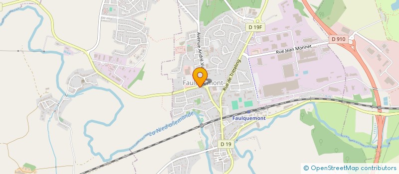 localisation de l'entreprise SCI LE RUISSEAU  FAULQUEMONT