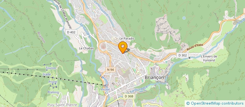 localisation de l'entreprise SCI LE RUISSEAU à BRIANCON